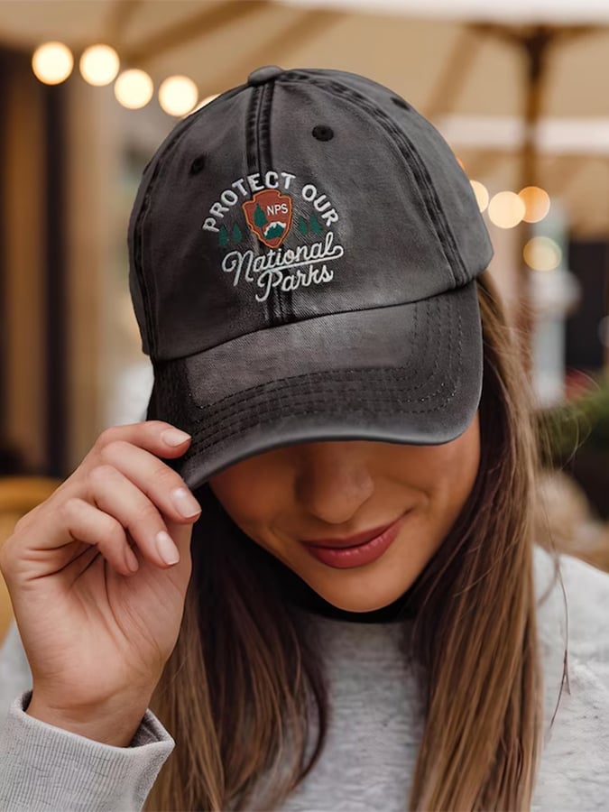 Unisex National Forest Park Print Hat