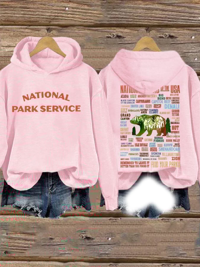 Women's National Parks Explore, Protect, Preserve Printed Sweatshirt