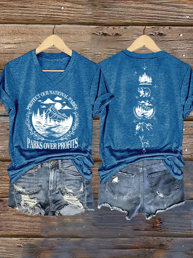 Women's Protect Our National Parks Printed T-Shirt