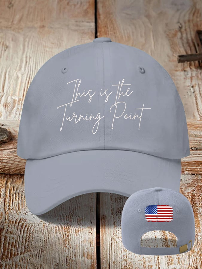 Retro This Is The Turning Point Print Baseball Cap