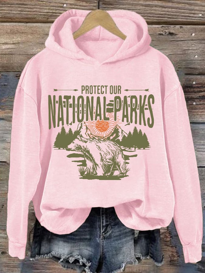 Women's Protect Our National Parks Printed Sweatshirt