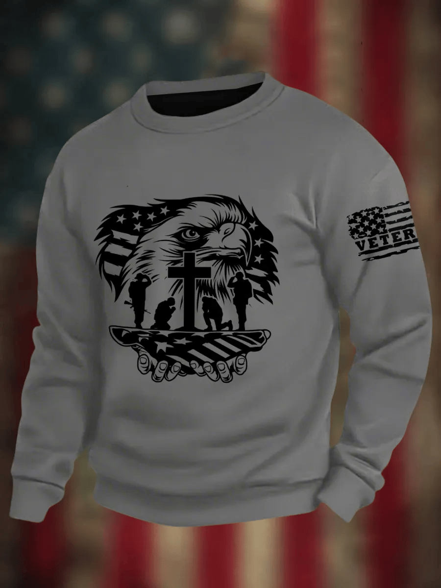 Man's Veterans Long Sleeve Sweatshirt