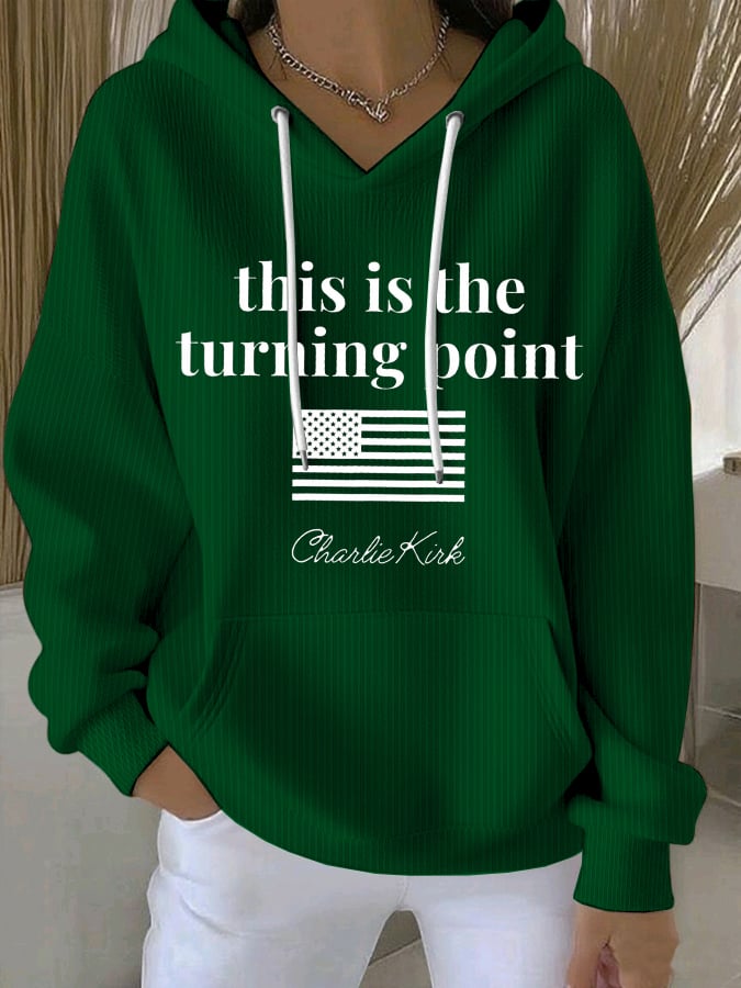 Women's Charlie Kirk This is the Turning Print Sweatshirt