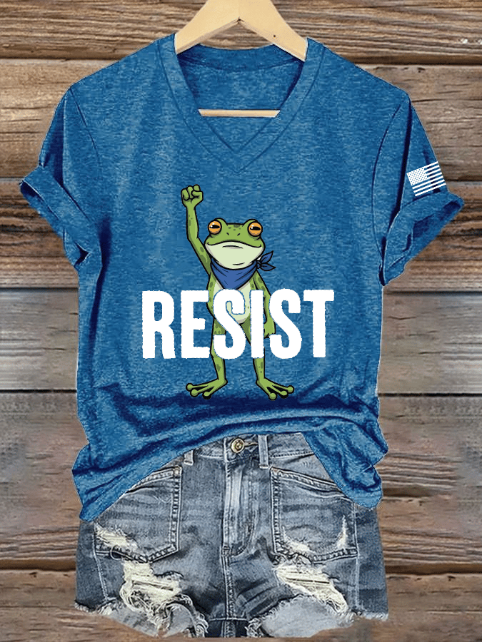 Women's FDT Print V-Neck T-Shirt