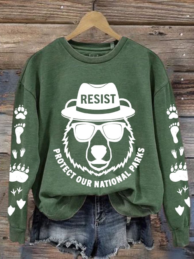 Women's Protect Our National Parks Printed Sweatshirt