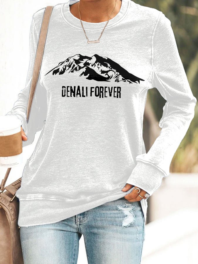 Retro Women's Protect Our National Parks Print Sweatshirt