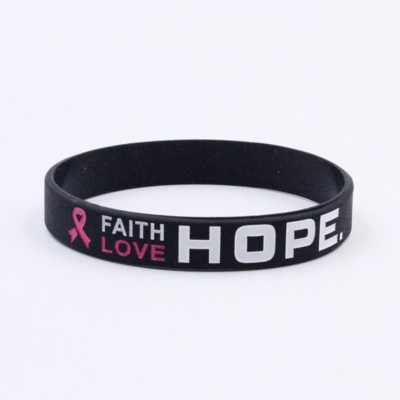 Breast Cancer Awareness Silicone Bracelet