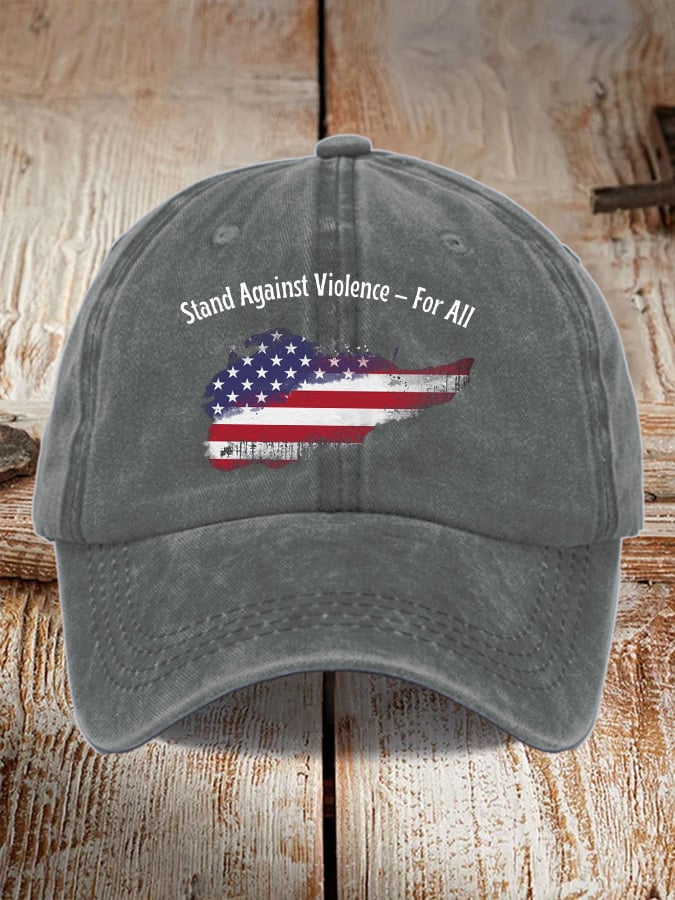 Unisex Stand Against Violence For All Print Baseball Cap