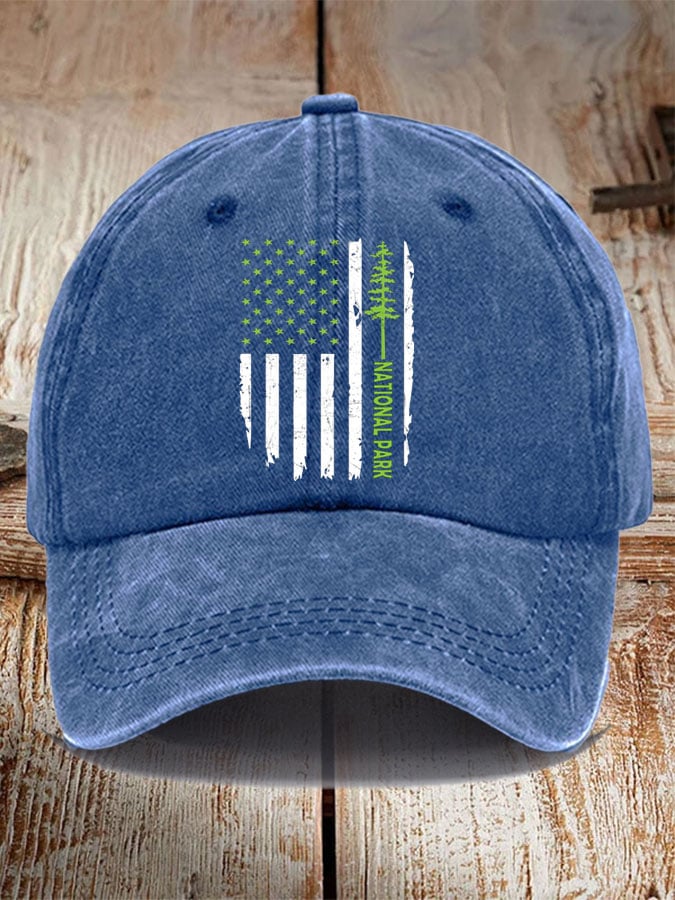 Unisex National Park Print Casual Cap