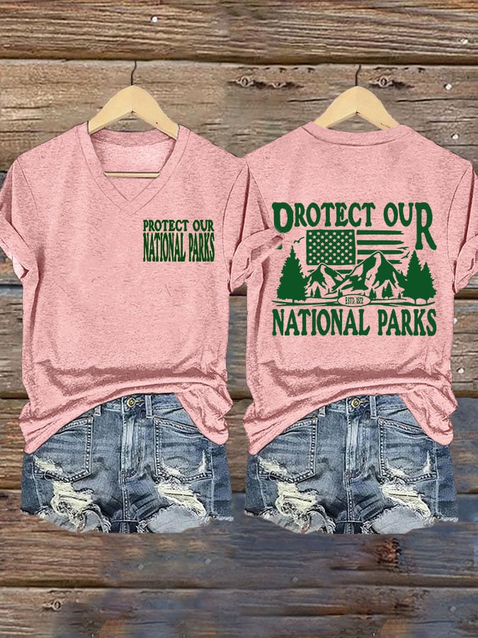 Women's Protect Our National Parks Printed T-Shirt