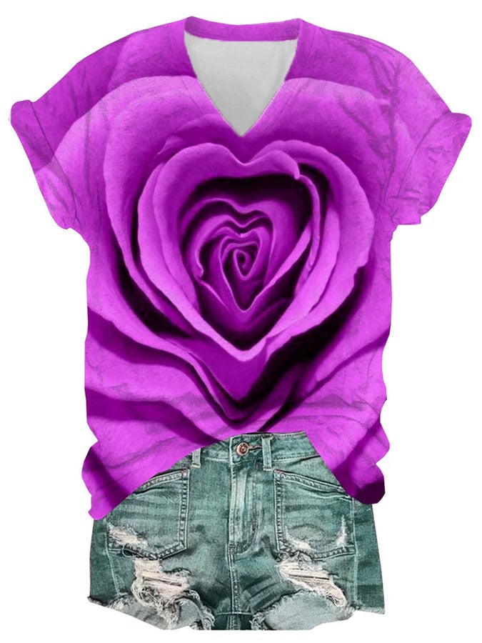 Breast Cancer Women's Printed T-Shirt