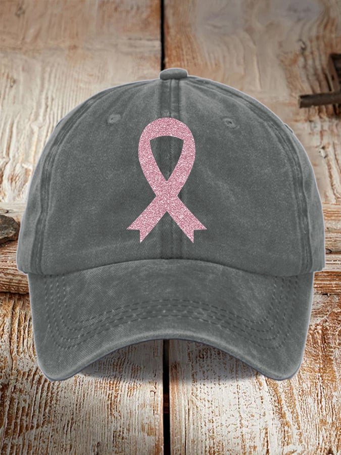 Unisex Breast Cancer Awareness Printed Hat