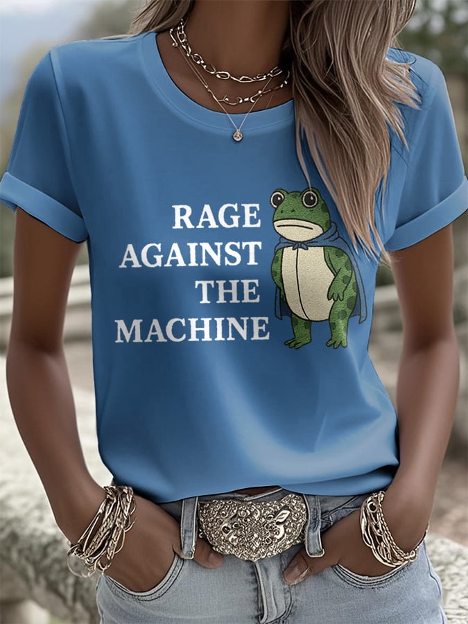 Women's RAGE AGAINST THE MACHINE Graphic Print T-Shirt