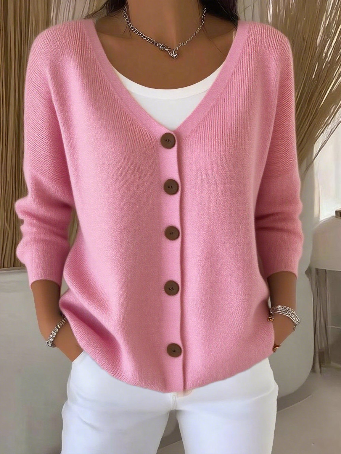 women's casual autumn knitted cardigan