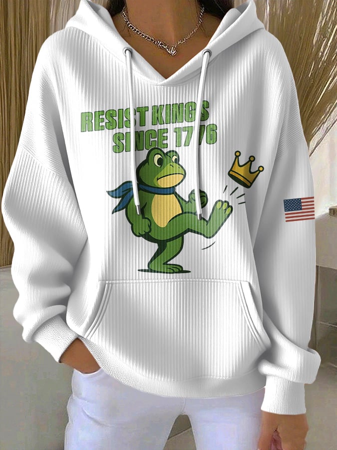 Women's Casual Resistance Frog Hoodie