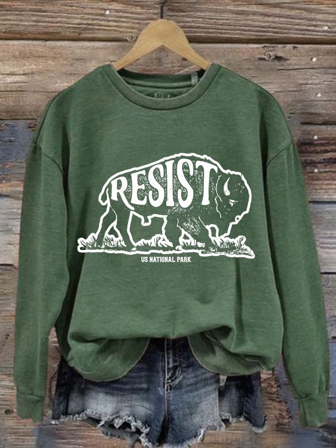 Women's Protect Our National Parks Printed Sweatshirt