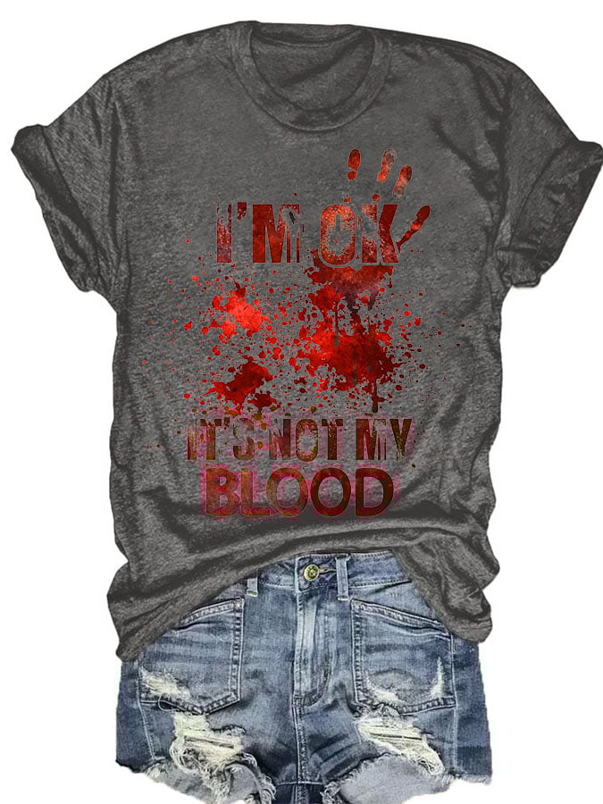 Halloween Ladies Print T-Shirt