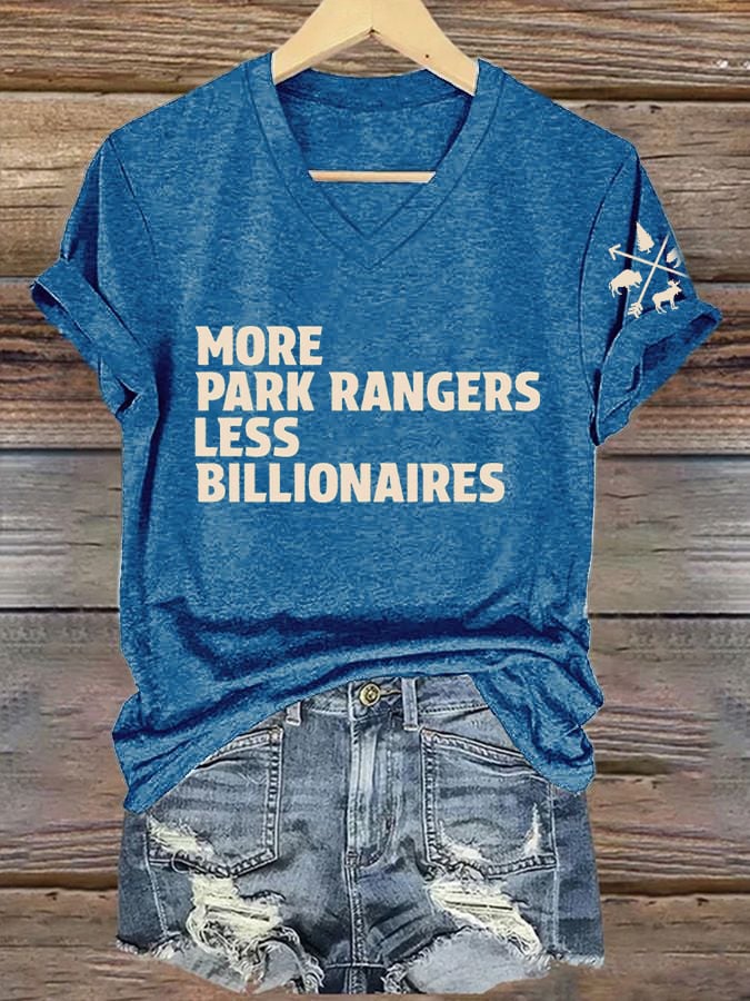 Women's National Park Print V-Neck T-Shirt