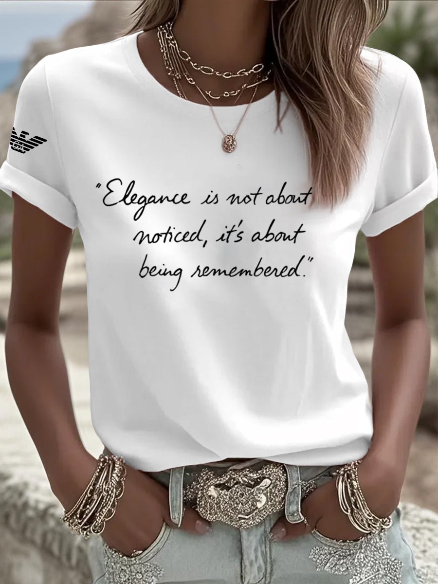Women's Elegance Endures. Printed Short-Sleeved T-Shirt