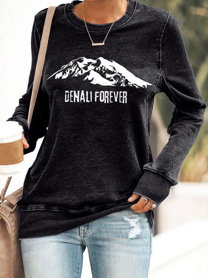 Retro Women's Protect Our National Parks Print Sweatshirt
