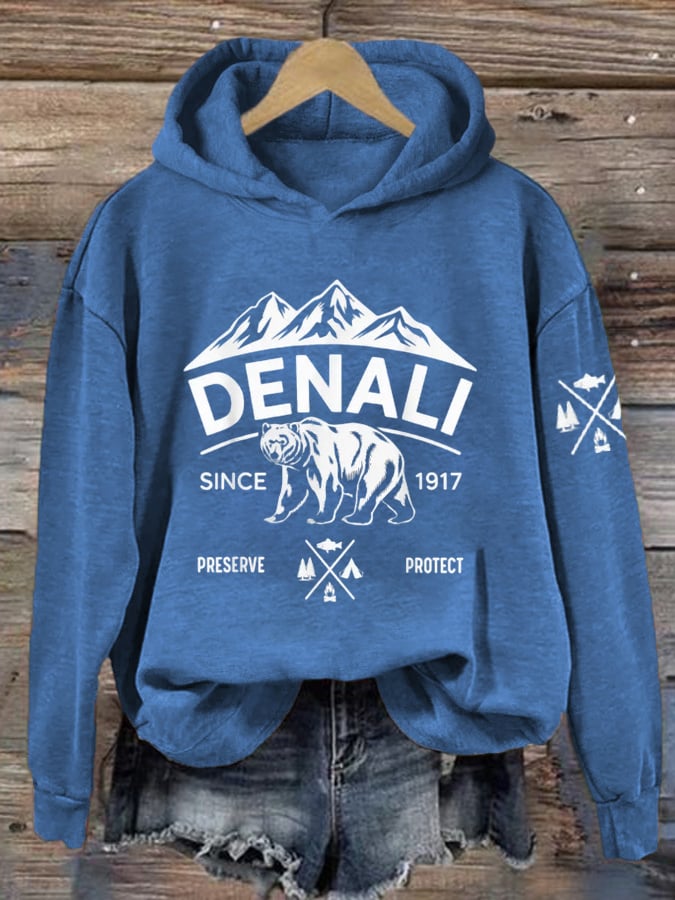 Women's Protect Our National Parks Hot Spots Print Hoodie