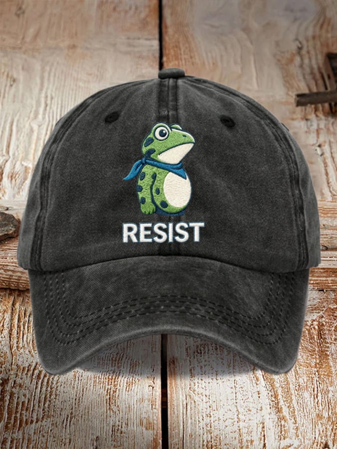 Unisex Resist Frog Baseball Cap