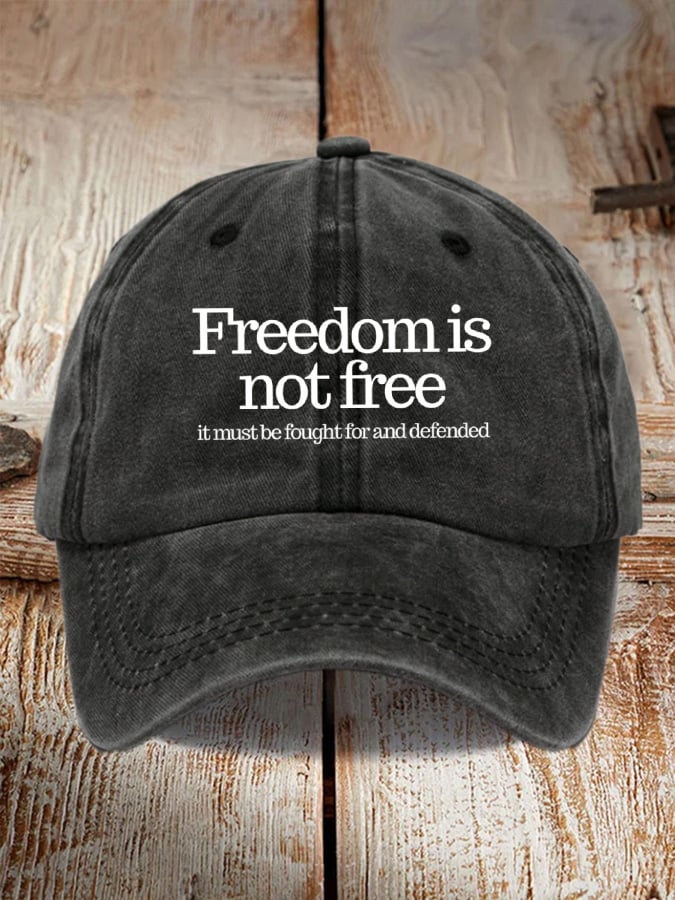 Unisex A True Patriot Print Baseball Cap