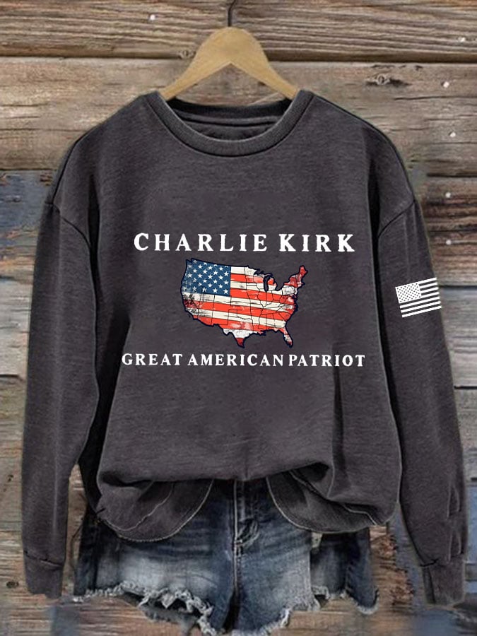 Women's Great American Patriotic Printed Sweatshirt