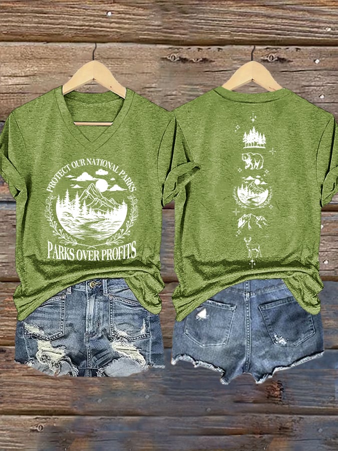 Women's Protect Our National Parks Printed T-Shirt