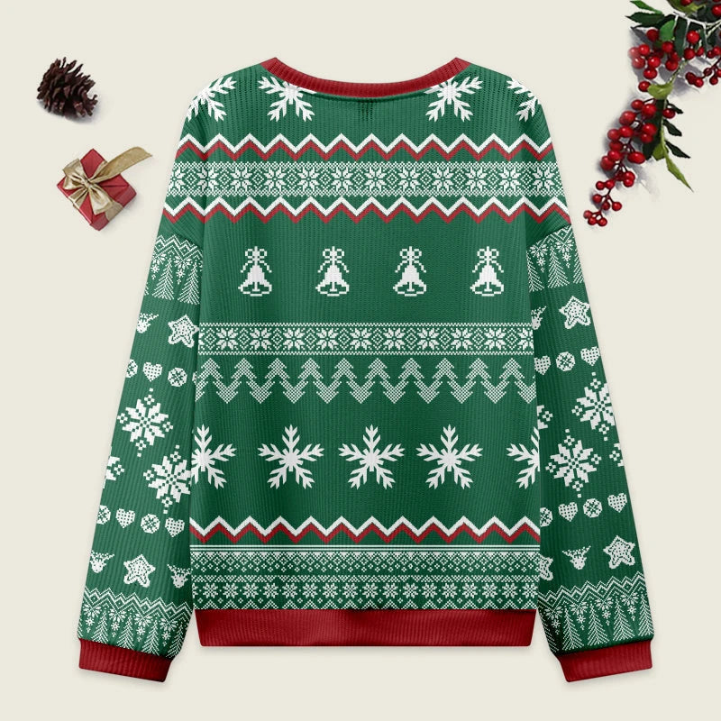 Tokyo-Tiger Christmas Tree Japanese Green Christmas Ugly Sweatshirt