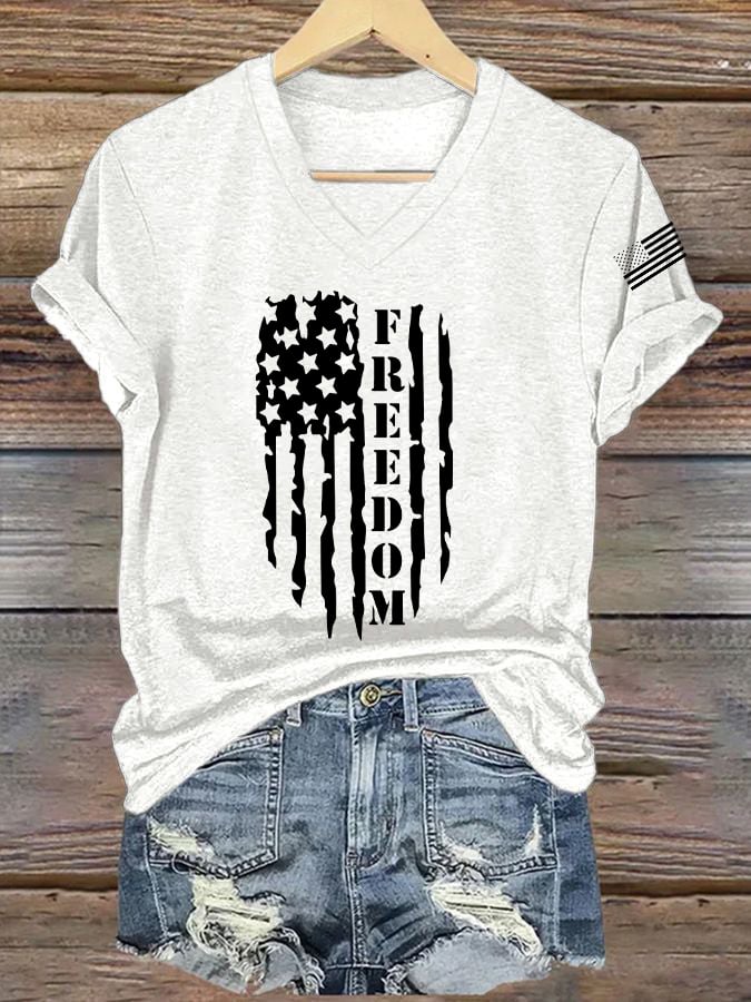 Women's Casual Free Print T-Shirt