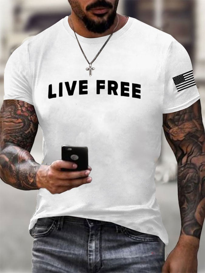 Men's Freedom Printed T-Shirt