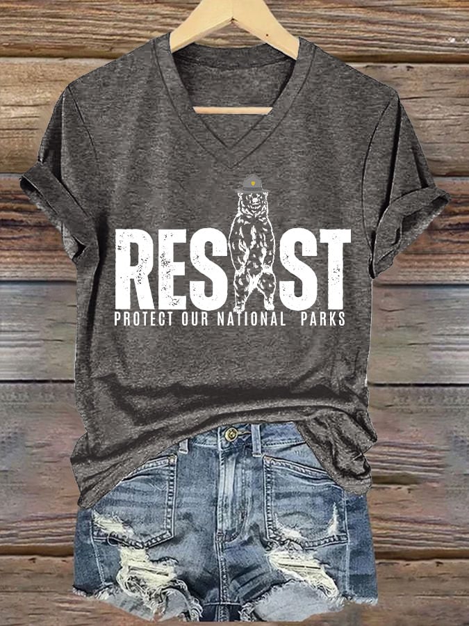 Women's Protect Our National Parks Printed T-Shirt