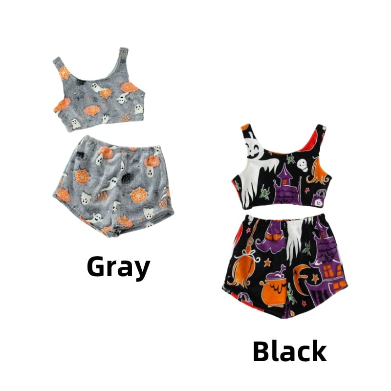 💥Halloween Pre 🎃Halloween vest pajamas set👻