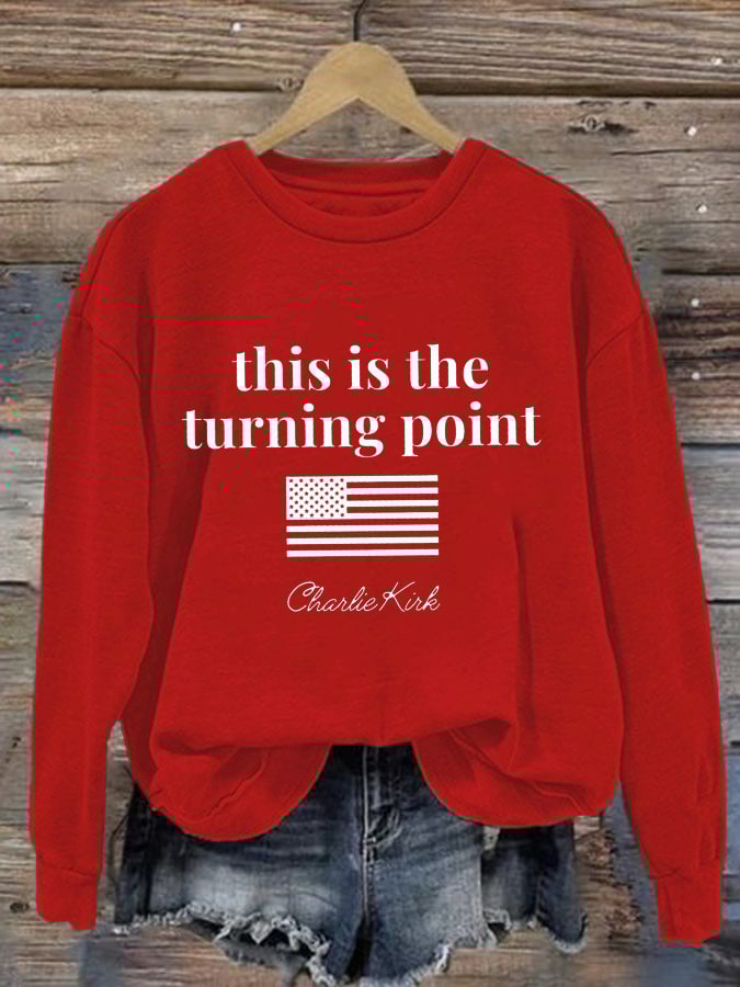 Women's This is the Turning Point Printed Sweatshirt
