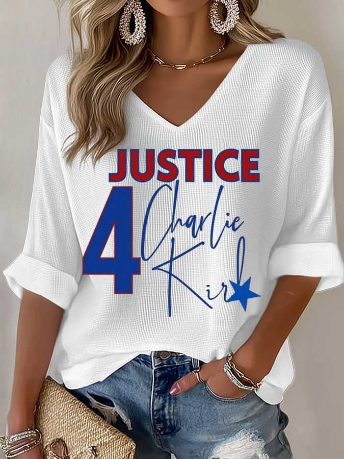 Women's Commemorative Leader Print Waffle T-Shirt