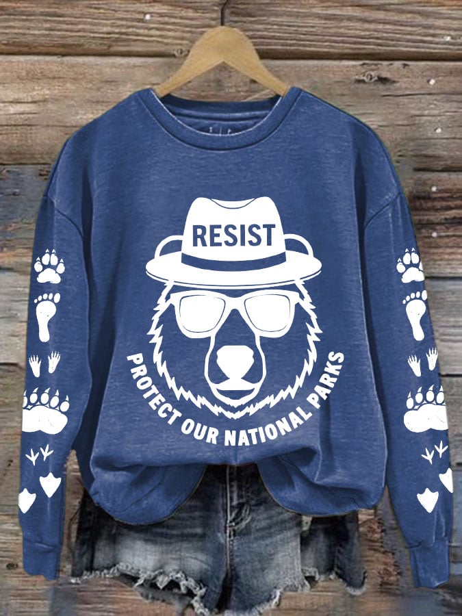 Women's Protect Our National Parks Printed Sweatshirt