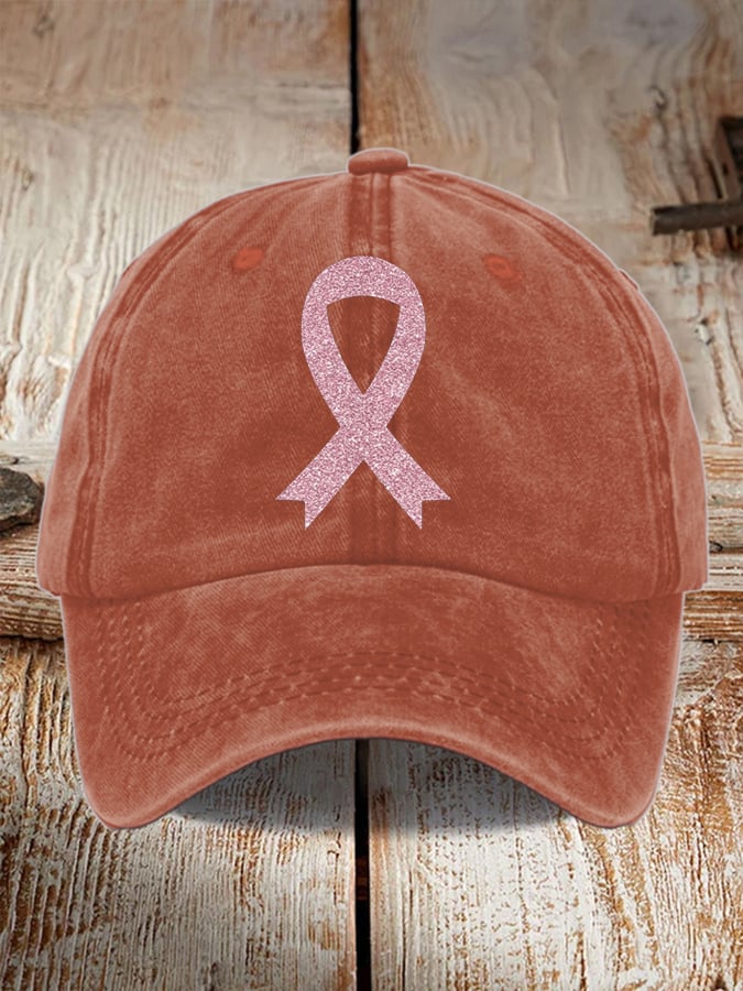 Unisex Breast Cancer Awareness Printed Hat