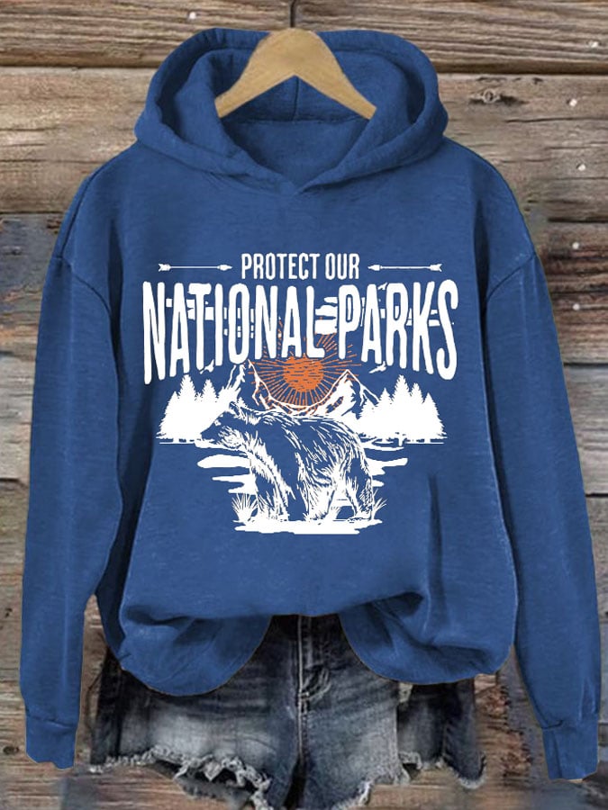 Women's Protect Our National Parks Printed Sweatshirt