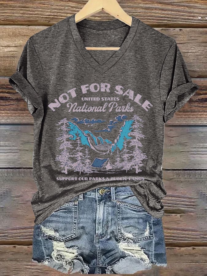 Women's Protect Our National Parks Printed T-Shirt