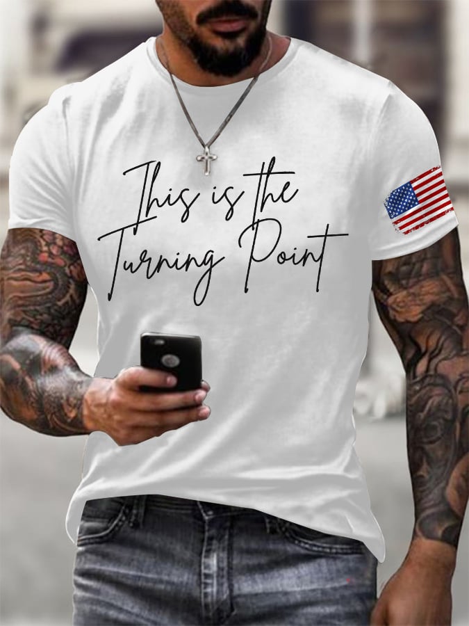 Men's Retro New Orleans Fleur-De-Lis Print T-Shirt