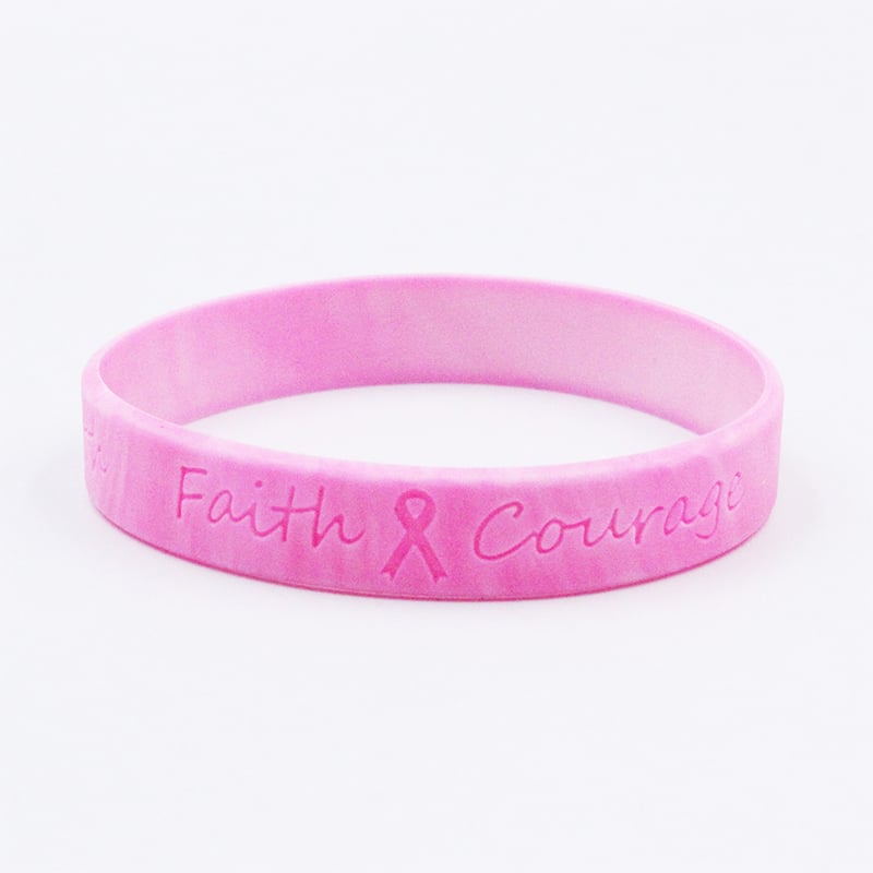 Breast Cancer Awareness Silicone Bracelet