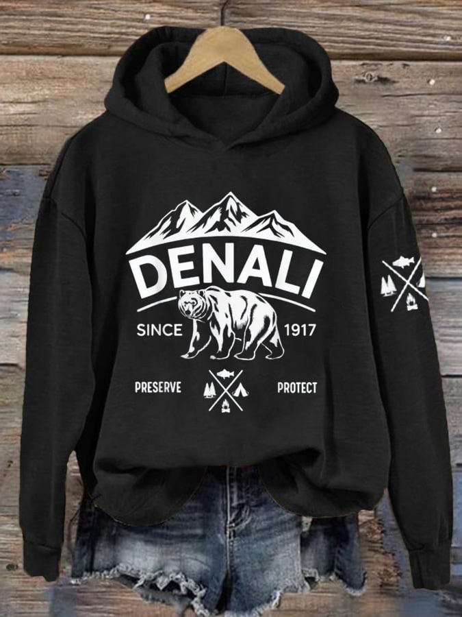 Women's Protect Our National Parks Hot Spots Print Hoodie