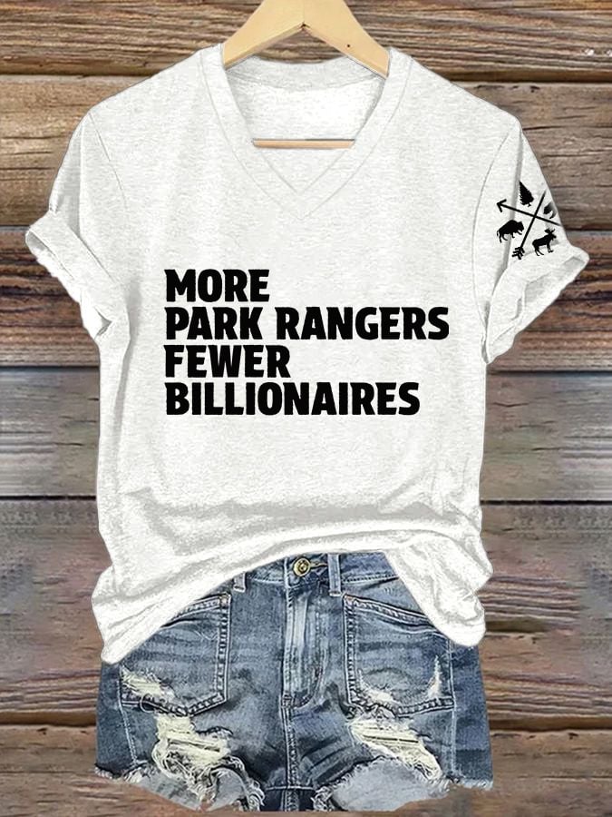 Women's National Park Print V-Neck T-Shirt