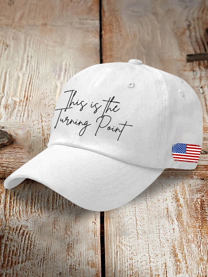 Retro This Is The Turning Point Print Baseball Cap