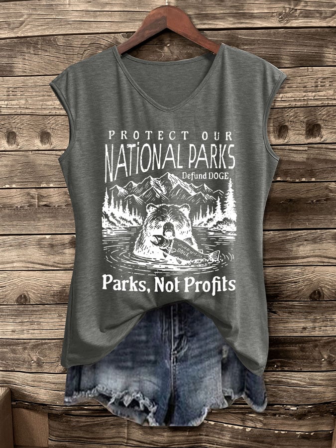 Women's Protect Our National Parks Print Tank Top