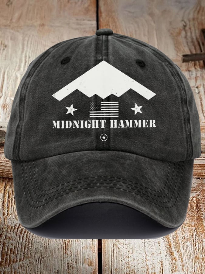 Unisex Operation Midnight Hammer B-2 Print Baseball Cap