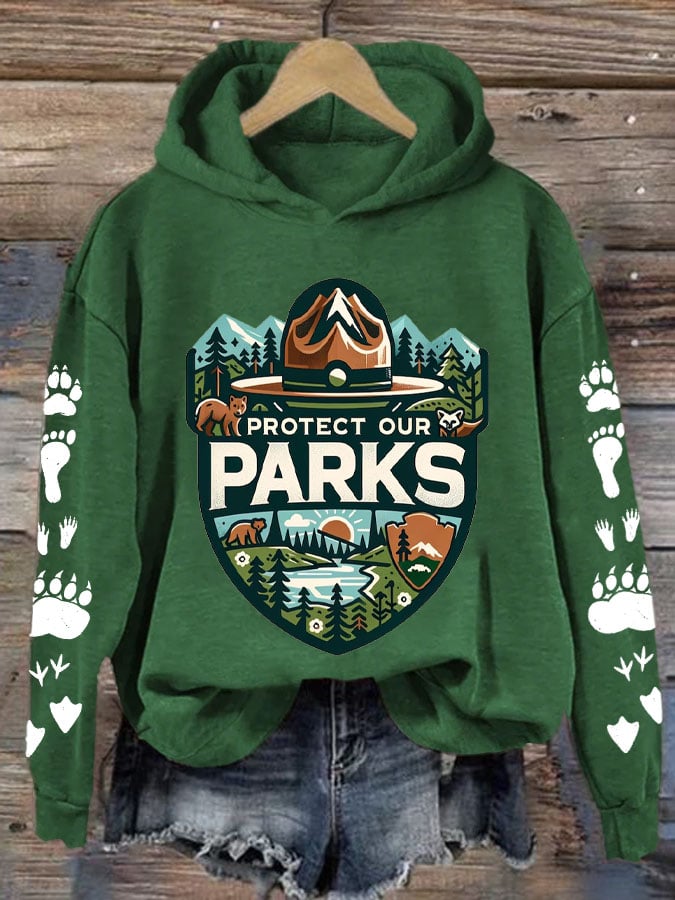 Women's Protect Our National Parks Printed Sweatshirt