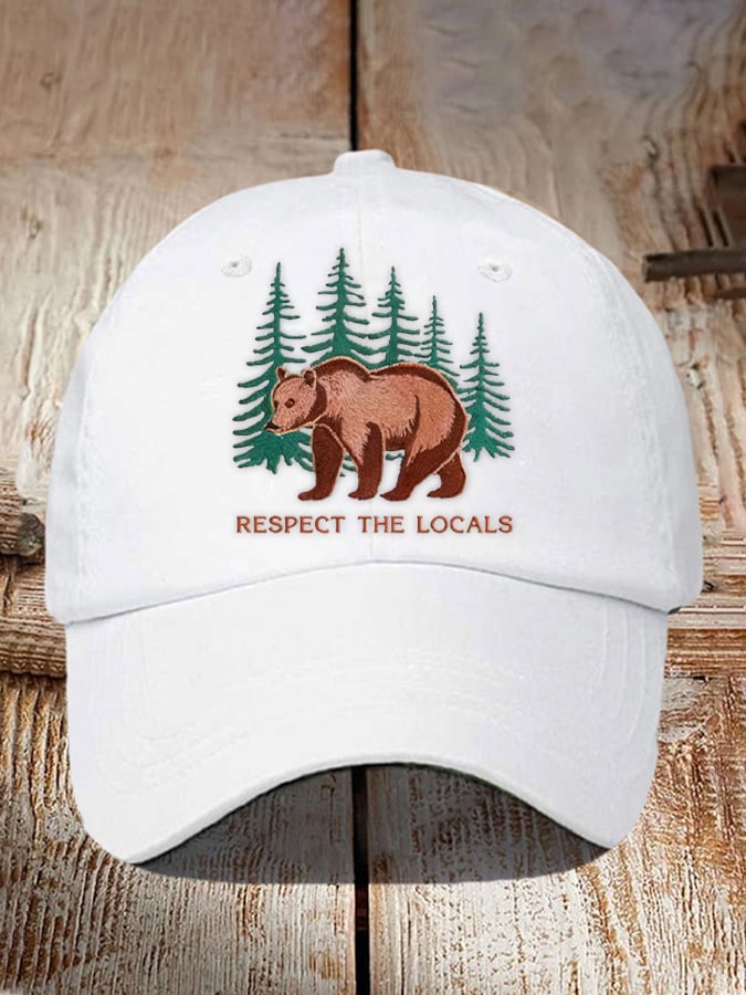 Unisex Respect The Locals Print Baseball Cap