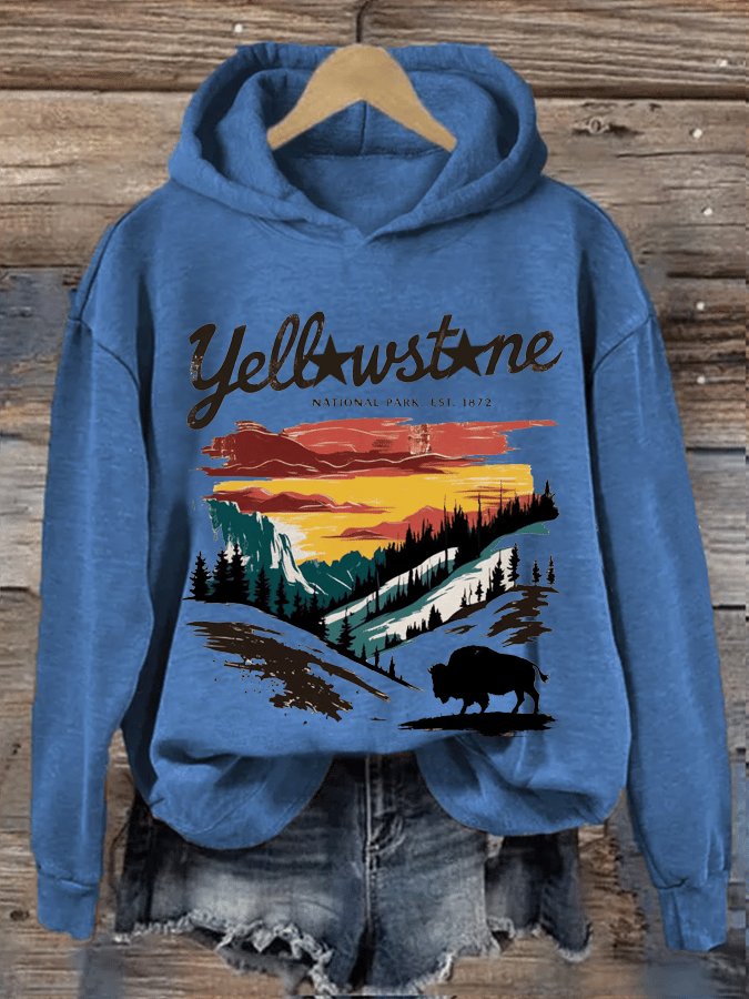 Women's National Parks Heat Transfer Hooded Sweatshirt